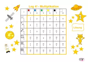Vorschau - Spiele - Spiele "Leg 4" zur Multiplikation von Brüchen - Seite 1