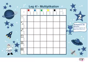 Vorschau - Spiele - Spiele "Leg 4" zur Multiplikation von Brüchen - Seite 2