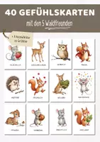 Vorschau - Poster - Gefühlskarten Tiere Kindergarten Morgenkreis | Gefühle und Emotionen erkennen, benennen & verstehen - 5 Waldfreunde - Deckblatt