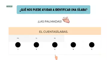 Vista previa - Refuerzo / NEE / Materiales de apoyo - Las sílabas - Explicación + juego - @profe_ept - página 2