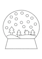 Vorschau - Arbeitsblätter - Prickelbilder / Fensterbilder Thema Schneekugeln - Grundschule - Bastelvorlagen - Seite 3