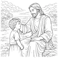 Vorschau - Mal- und Bastelvorlagen - Jesus Ausmalbilder (50 Malvorlagen) - Seite 2