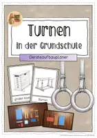 Vorschau - Bildkarten - Turnen in der Grundschule - Geräteaufbauplaner - Deckblatt