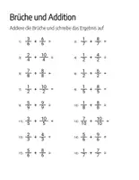 Vorschau - Fördermaterial/Inklusion - Große Bruchrechnen-übungssammlung - Seite 1