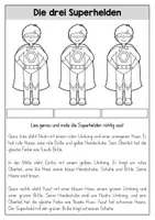 Vorschau - Spiele - Lies und Male Logical - 2 verschiedene, 3-fach differenziert (für Fasching/Karneval z.B.) - Seite 1
