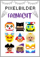 Vorschau - Arbeitsblätter - Pixelbilder: Fasching Karneval Fasnacht - Pixel-Art und Informatik - Seite 2