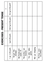 Vorschau - Arbeitsblätter - Present Tense Merkblatt + Übungen - Seite 1