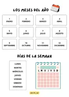 Vista previa - Refuerzo / NEE / Materiales de apoyo - Calendario (visual esquemático) - @profe_ept - Portada