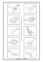 anteprima - Flashcard - ALBUM DI FIGURINE DEI DINOSAURI 🦖 - Pagina 3