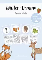 Vorschau - Spiele - Winter - Domino (Tiere im Winter) - Deckblatt