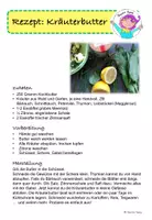 Vorschau - Arbeitsblätter - Kräuterbutter - einfach selber herstellen (für jedes Alter) - Seite 1