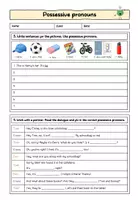 Vorschau - Arbeitsblätter - differenzierte Übungsaufgaben Possessive Pronouns - Seite 3