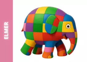 Vista previa - Manualidades / Dibujos para colorear - The coloured elephant Storytime Flipbook - página 1