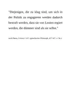 Vorschau - Stundenentwürfe - Politikverdrossenheit oder politisches Engagement (Cicero, De re publica) - Seite 1