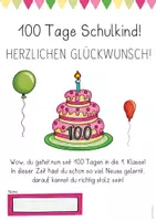 Vorschau - Anderer Materialtyp - 100 Tage Schulkind - Erinnerung zum 100. Schultag - Seite 2