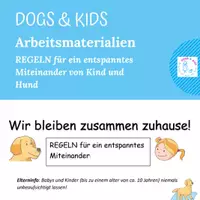 Vorschau - Arbeitsblätter - Kind und Hund - Wichtige Umgangsregeln! #stayathome - Deckblatt