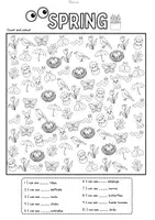 Vorschau - Arbeitsblätter - Spring: I Spy... (Count, Read & Colour) (Englisch Grundschule) - Seite 3