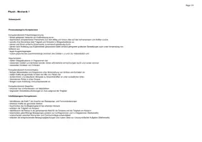 Vorschau - Lehrpläne/Lehrermaterial - Stoffplan Mechanik 1 - Deckblatt