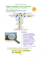 Vorschau - Stundenentwürfe - English Arithmetic in the tree puzzle - functions 01-26 - Deckblatt