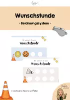 Vorschau - Poster - Wunschstunde für den Sportunterricht (Belohnungssystem) - Deckblatt