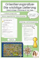 Vorschau - Stundenentwürfe - Orientierungsrallye - Orientierung auf der Karte/ Himmelsrichtungen - Seite 1