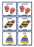 anteprima - Flashcard - Winter Words Memory Game - gioco in inglese sull'inverno - Pagina 2