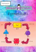 Vorschau - Spiele - Formenduell Bewegugsspiel zu Flächenformen - Deckblatt