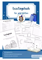Vorschau - Arbeitsblätter - Lesetagebuch für jede Lektüre - Deckblatt