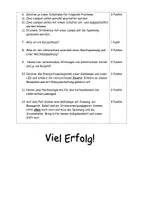 Vorschau - Klassenarbeiten - Klassenarbeit Elektrizitätslehre differnziert - Seite 1