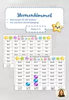 Vorschau - Arbeitsblätter - Rechenspiel Sternenhimmel ZR 100 - Deckblatt