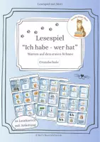 Vorschau - Aufgabenkarten - Lesespiel "Ich habe - wer hat" Warten auf den ersten Schnee - Deckblatt
