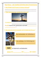 Vorschau - Arbeitsblätter - Die Bedeutung des Kreuzes im Christentum - Seite 1