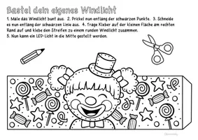Vorschau - Arbeitsblätter - Windlichter zum Prickeln & Basteln - Kunst für Fasching & Karneval - Seite 1