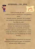 Vista previa - Unidades / Secuencias / Situaciones de Aprendizaje - 🏴☠️Barco pirata con tesoros léxicos-@primaria_con_inma - página 2