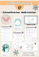 Vorschau - Stundenentwürfe - Liedeinführung - Schneeflöckchen, Weißröckchen - Deckblatt