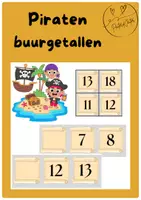 Voorbeeld - Piraten - buurgetallen - Voorblad