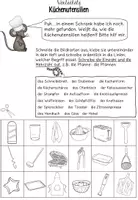 Vorschau - Arbeitsblätter - Wortschatzarbeit Vorgangsbeschreibung Rezept Küchenutensilien - Seite 2