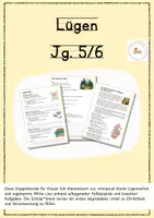 Vorschau - Arbeitsblätter - Lügen_Jg 56 Doppelstunde - Deckblatt