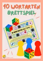 Vorschau - Stationenlernen - 10 Wortarten Brettspiel - Deckblatt