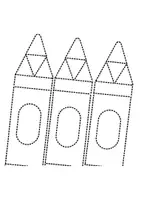 Vorschau - Mal- und Bastelvorlagen - Prickelbilder / Fensterbilder Thema Buntstifte - Grundschule - Bastelvorlagen - Seite 3