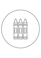 Vorschau - Arbeitsblätter - runde Prickelbilder / Fensterbilder: Buntstifte - Grundschule - Bastelvorlagen - Seite 2