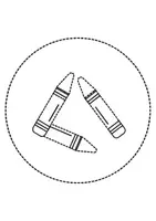 Vorschau - Arbeitsblätter - runde Prickelbilder / Fensterbilder: Buntstifte - Grundschule - Bastelvorlagen - Seite 3
