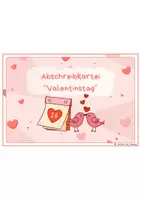 Vorschau - Bildkarten - Abschreibkartei - Valentinstag (Klasse 1) - Seite 2
