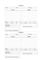 Vorschau - Test - Vokabeltest Vorlage ( PDF & Word + Lernervorlage) - Seite 1