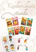 Vorschau - Bildkarten - Kinderschatzstunde - erzählen und zuhören - mit Bildkarten und Erklärung - Deckblatt
