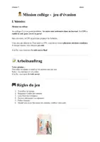 Vorschau - Stundenentwürfe - Mission collège - Escape Game Französisch (A2) - Seite 2