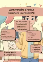 Vorschau - Stationenlernen - Escape Game– Le cadeau d’Arthur (A1) - Deckblatt