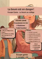 Vorschau - Stationenlernen - La boum en danger! (La boum au collège, chap. 1-3) - Deckblatt