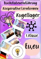 Vorschau - Fördermaterial/Inklusion - Buchstabeneinführung Eu - Laut Eu - Kugellager Eu - Deckblatt