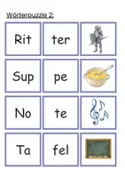 Vorschau - Spiele - 4 in 1 - Erste Lesespiele Klasse 1: Lesedomino, Wörterpuzzle & Anlaute | Lesen lernen spielerisch - Seite 3
